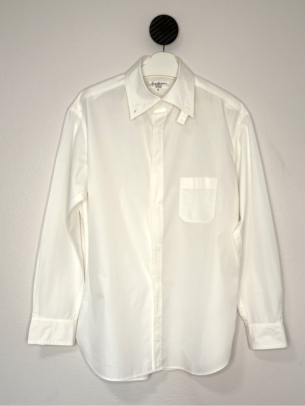 Yohji Yamamoto Pour Homme White Button Up Shirt L
